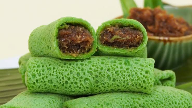 Dadar Gulung Unti Kelapa Gula Aren